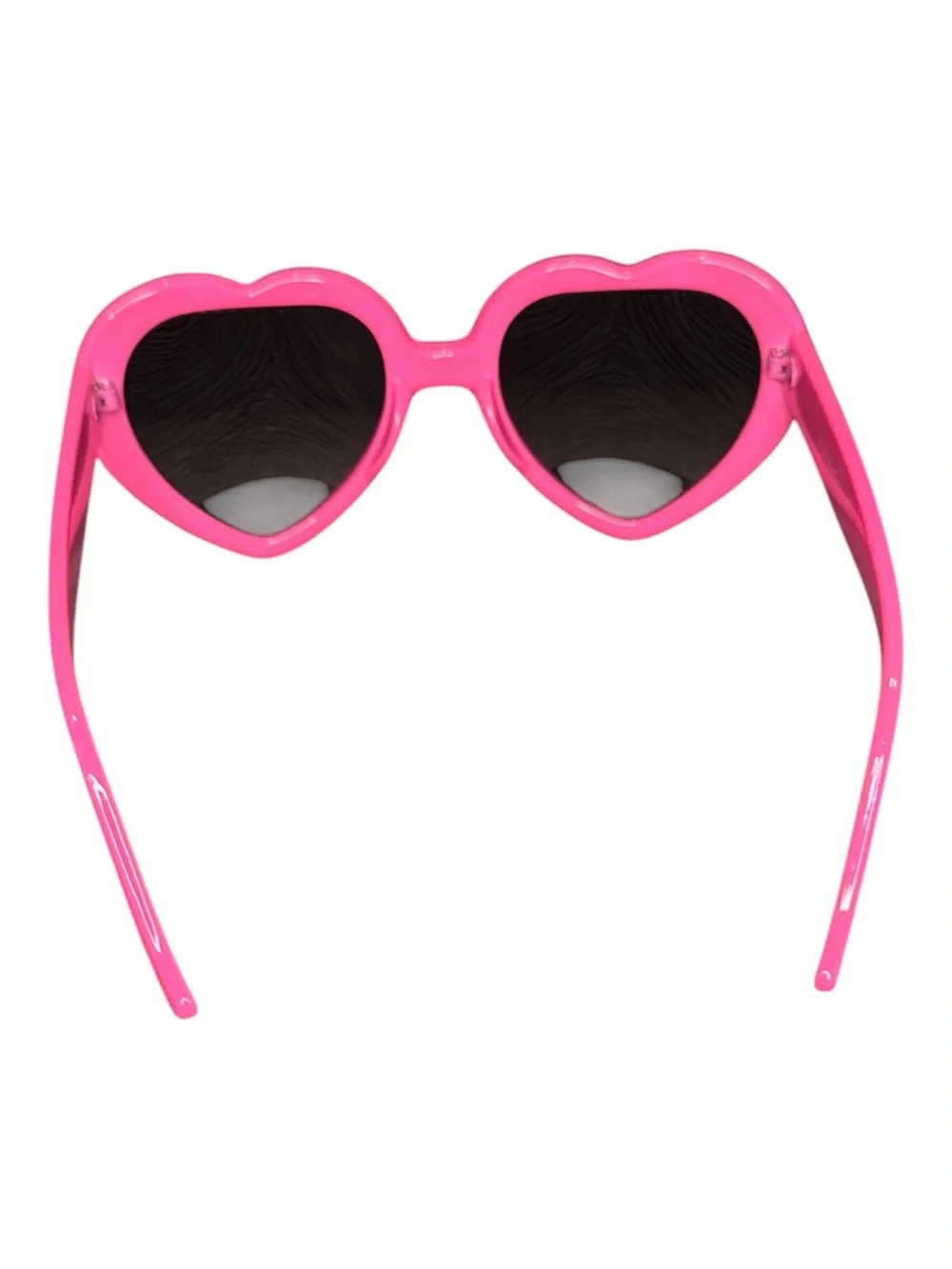 Cute Womens Lolita Sweet Heart Shape Sunglasses Hot Pink